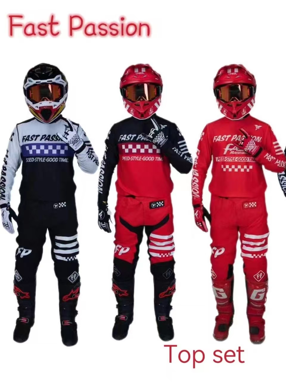 Motorcycle Gear For Woman - 2025 fastpassion pour fox Motocross ensemble