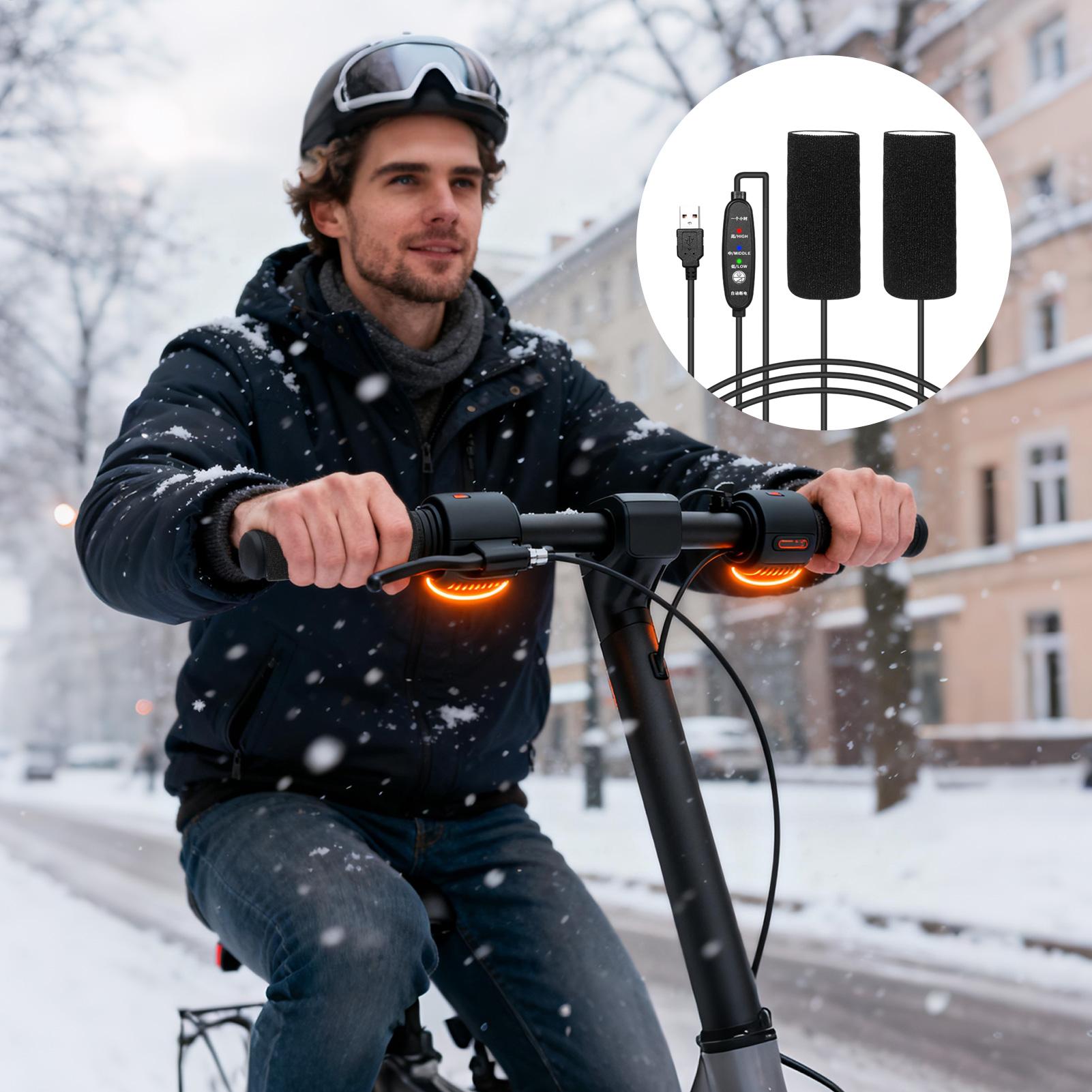 Handlebar Grip Heated - Poignées chauffantes pour moto, 3 températures,